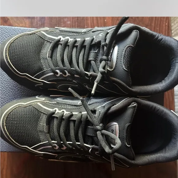 Diesel Black Sneakers High-Top Sporty Design