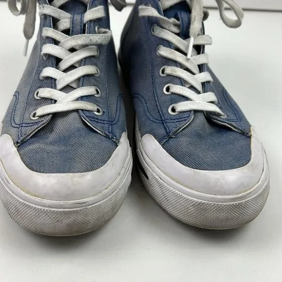 Diesel Men's Acid wash Denim S-Athos High Top Sneakers