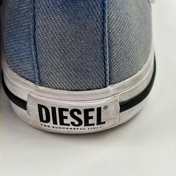 Diesel Men's Acid wash Denim S-Athos High Top Sneakers
