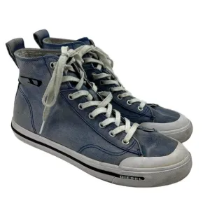 Diesel Men's Acid wash Denim S-Athos High Top Sneakers