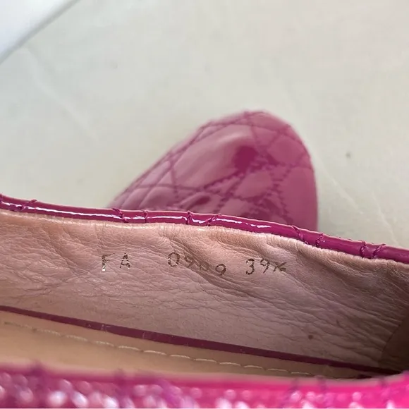 *･๑￫‿ฺ￩๑⊃☆ﾟ.*･｡ﾟDior Patent Leather Ballet Flats