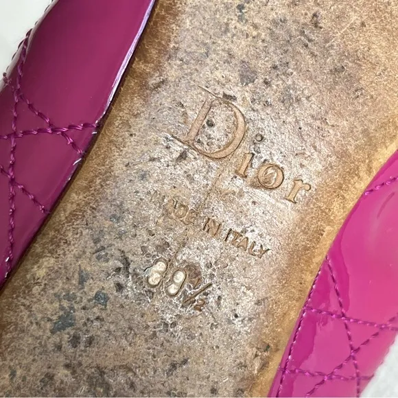 *･๑￫‿ฺ￩๑⊃☆ﾟ.*･｡ﾟDior Patent Leather Ballet Flats