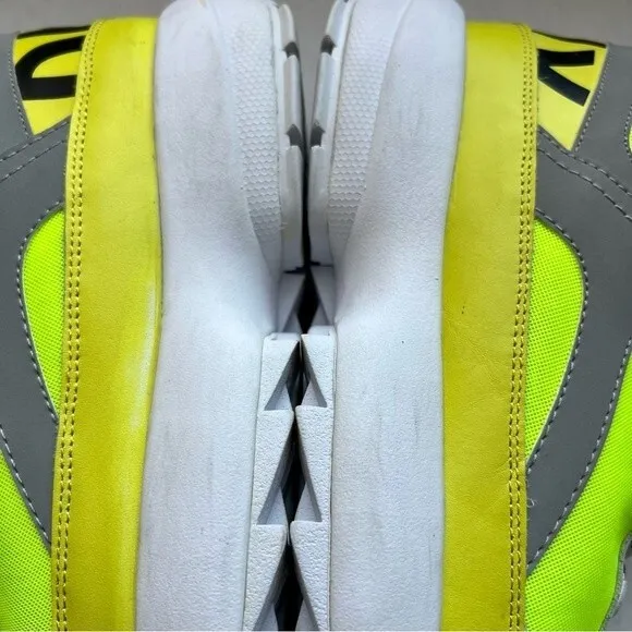 DKNY Dani Chunky Lace Up Neon Green Yellow Gray Sneaker Shoes Women’s Size 9