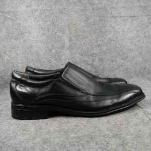 Dockers Dress Shoes Mens 13 Loafers Slip On Leather Black Professional Classic