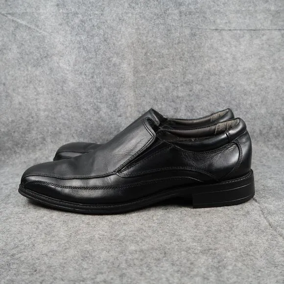 Dockers Dress Shoes Mens 13 Loafers Slip On Leather Black Professional Classic