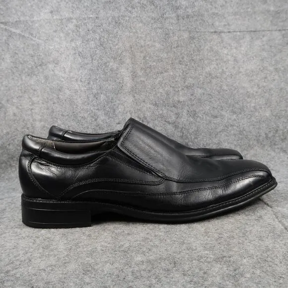 Dockers Dress Shoes Mens 13 Loafers Slip On Leather Black Professional Classic