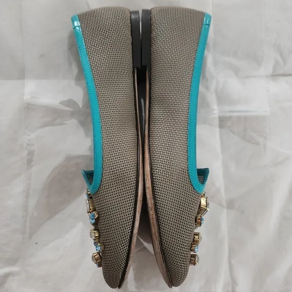 Dolce &amp; Gabbana Ballet Flats Rhinestones Size 39 Italy