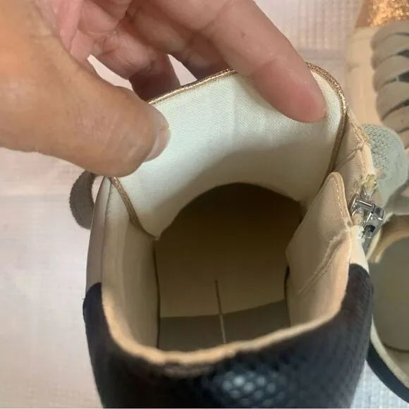 DOLCE VITA Semi-High Top Sneakers with side zip