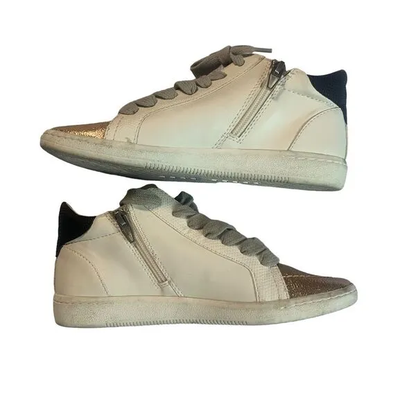 DOLCE VITA Semi-High Top Sneakers with side zip