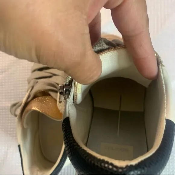 DOLCE VITA Semi-High Top Sneakers with side zip