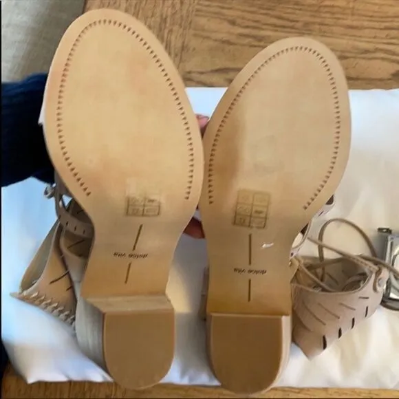 DOLCE VITA STRAPPY NUBUCK SANDALS.  NEW.