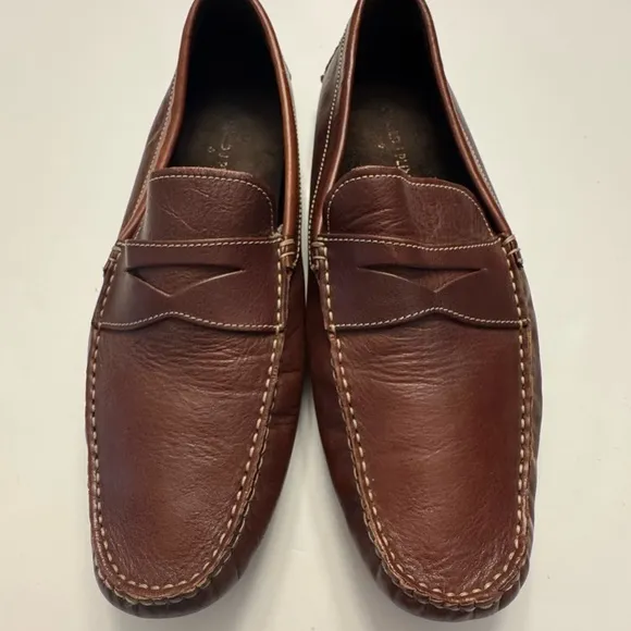 Donald J Pliner Loafers Drivers Penny Loafers Slip On 12 Comfort Brown Preppy