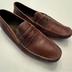 Donald J Pliner Loafers Drivers Penny Loafers Slip On 12 Comfort Brown Preppy