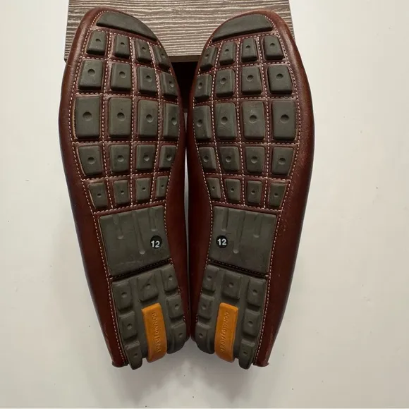 Donald J Pliner Loafers Drivers Penny Loafers Slip On 12 Comfort Brown Preppy