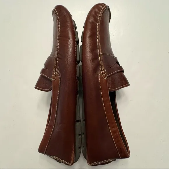 Donald J Pliner Loafers Drivers Penny Loafers Slip On 12 Comfort Brown Preppy