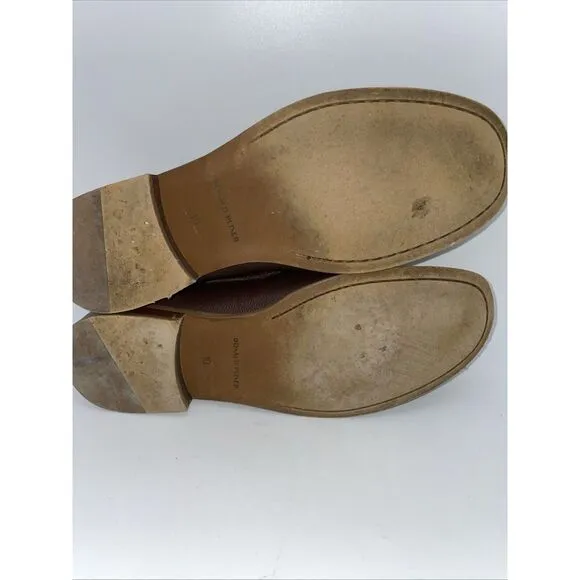 Donald Pliners Men's Brown Pebble Grain Penny loafers size‎ 10