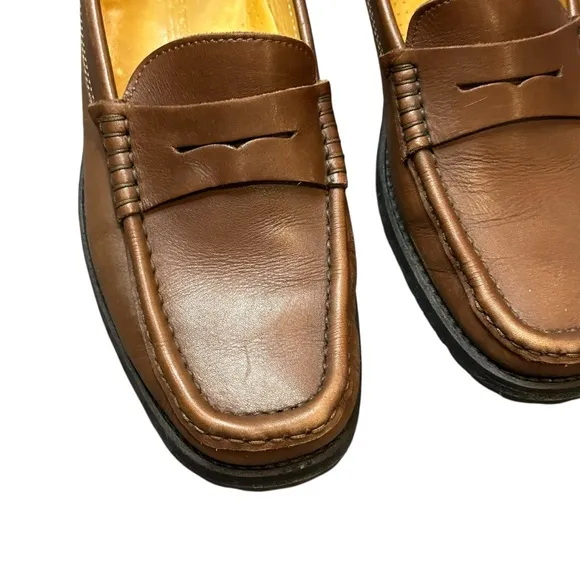 Dooney &amp; Bourke Brown Leather Loafers 38