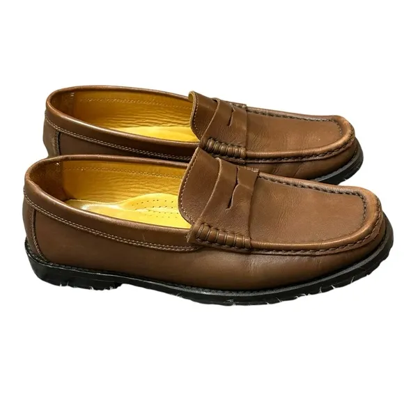 Dooney &amp; Bourke Brown Leather Loafers 38