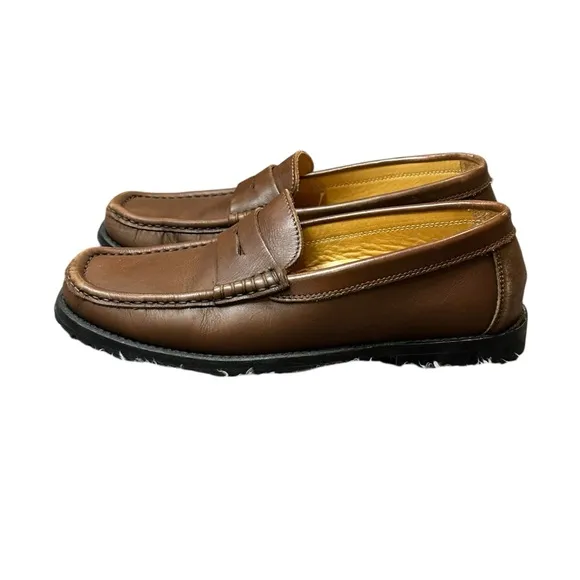 Dooney &amp; Bourke Brown Leather Loafers 38