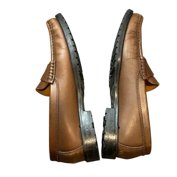 Dooney &amp; Bourke Brown Leather Loafers 38