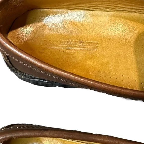 Dooney &amp; Bourke Brown Leather Loafers 38