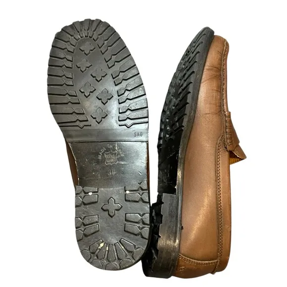 Dooney &amp; Bourke Brown Leather Loafers 38