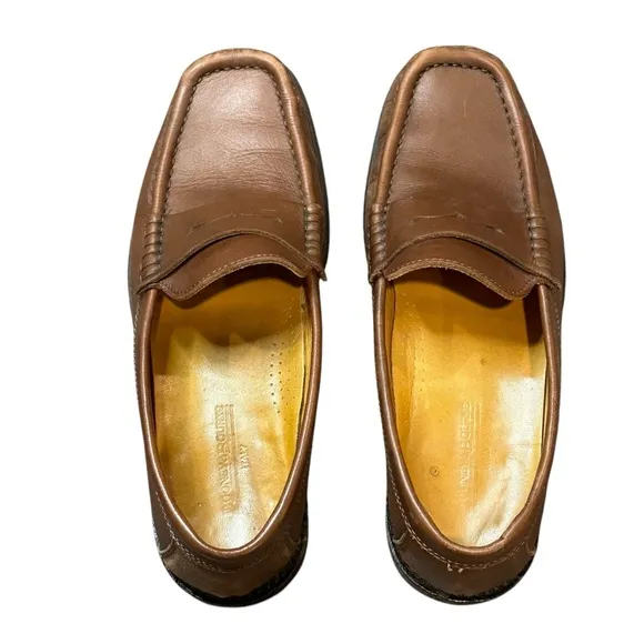 Dooney &amp; Bourke Brown Leather Loafers 38
