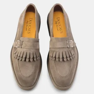 Doucal's - Italian Tassle Loafers in Beige Suede - MSRP $510.00 - Various Sizes