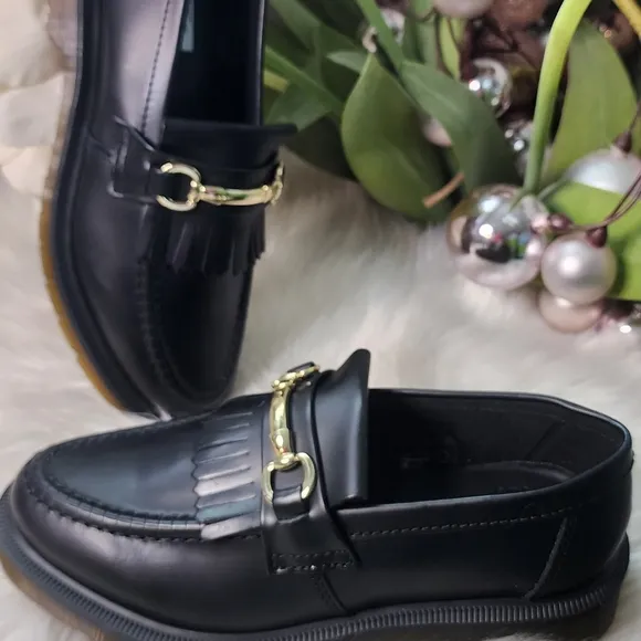 Dr Martens Adrian Snaffle Smooth Leather Kiltie women Loafers  New