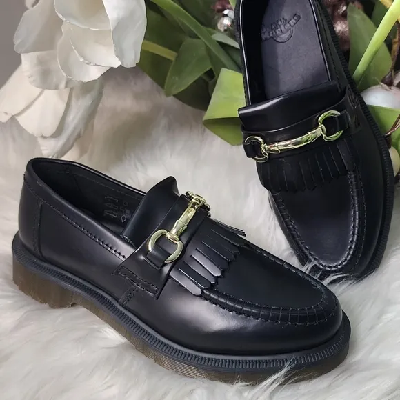 Dr Martens Adrian Snaffle Smooth Leather Kiltie women Loafers  New