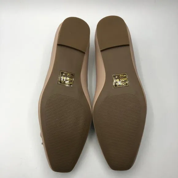 Draper James Womens Taylor Beige Bow Ballet Flats Size 8.5
