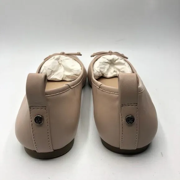 Draper James Womens Taylor Beige Bow Ballet Flats Size 8.5