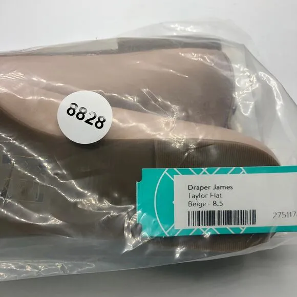 Draper James Womens Taylor Beige Bow Ballet Flats Size 8.5