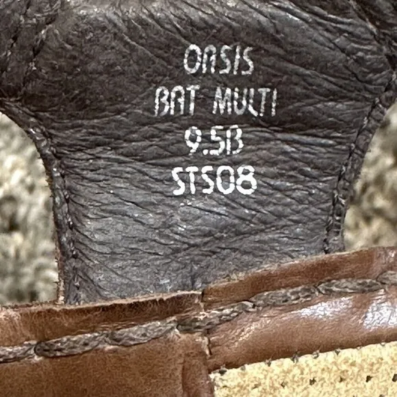 Earth Kalso Womens Oasis Open Toe Sandals Slingback Leather Strappy Size 9.5 B