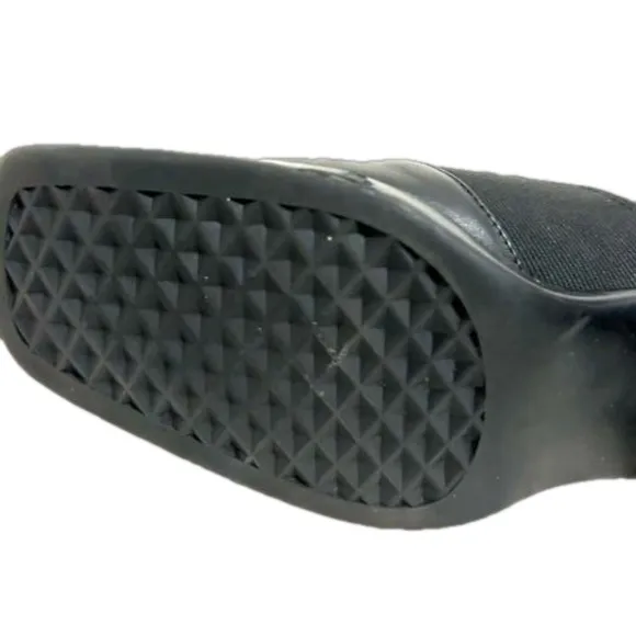 Easy Spirit Black Leather Slip On Loafers/Short Boots‎