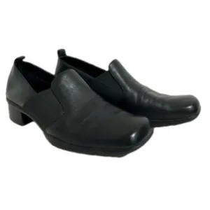 Easy Spirit Black Leather Slip On Loafers/Short Boots‎