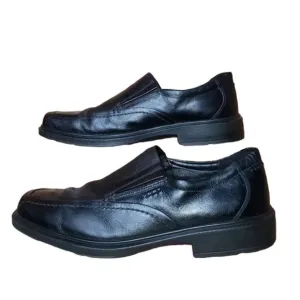ECCO BLACK LEATHER LOAFERS SIZE 45 (US SIZE 11.5)