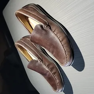 ECCO Classic Moc 2.0 Dark Brown Leather Loafers‎ Men's 43 (9.5) NWOT Condition