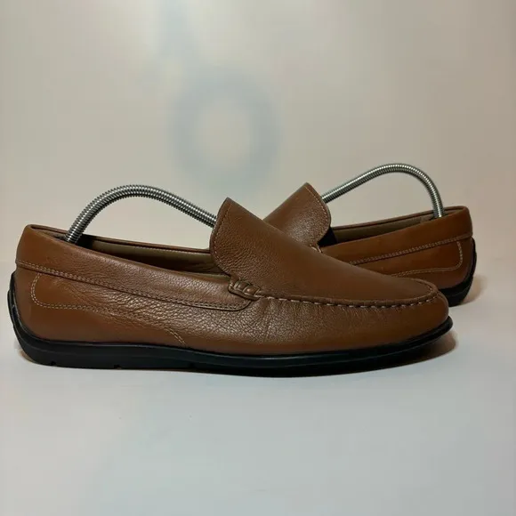 ECCO Men’s Brown Classic Moc Slip-on Driving Loafers US Size 10 10.5 /EU Size 44
