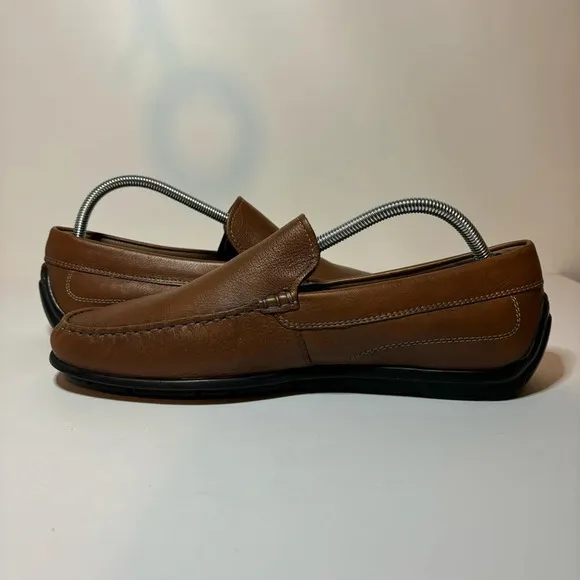 ECCO Men’s Brown Classic Moc Slip-on Driving Loafers US Size 10 10.5 /EU Size 44
