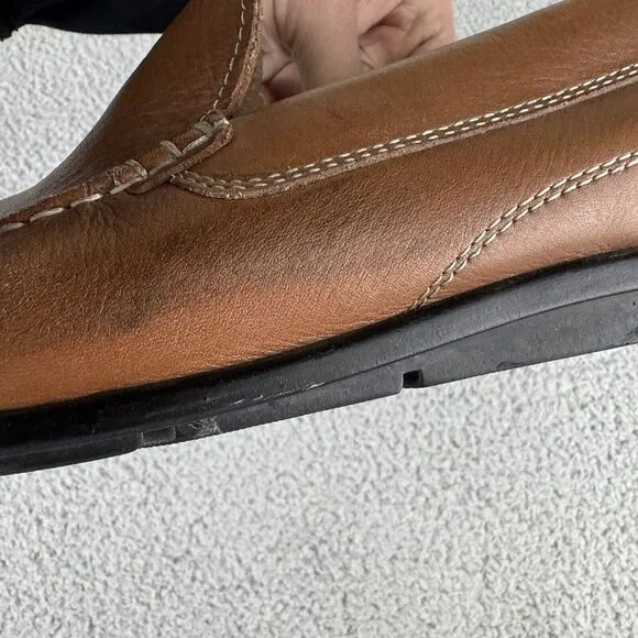 ECCO Men's Brown Classic Moc Slip-on Driving Loafers US Size 12 12.5 /EU Size 46