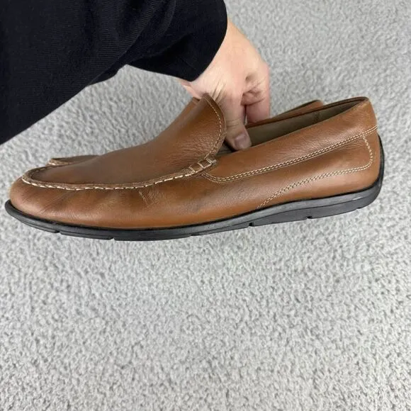 ECCO Men's Brown Classic Moc Slip-on Driving Loafers US Size 12 12.5 /EU Size 46