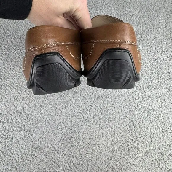ECCO Men's Brown Classic Moc Slip-on Driving Loafers US Size 12 12.5 /EU Size 46