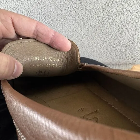 ECCO Men's Brown Classic Moc Slip-on Driving Loafers US Size 12 12.5 /EU Size 46