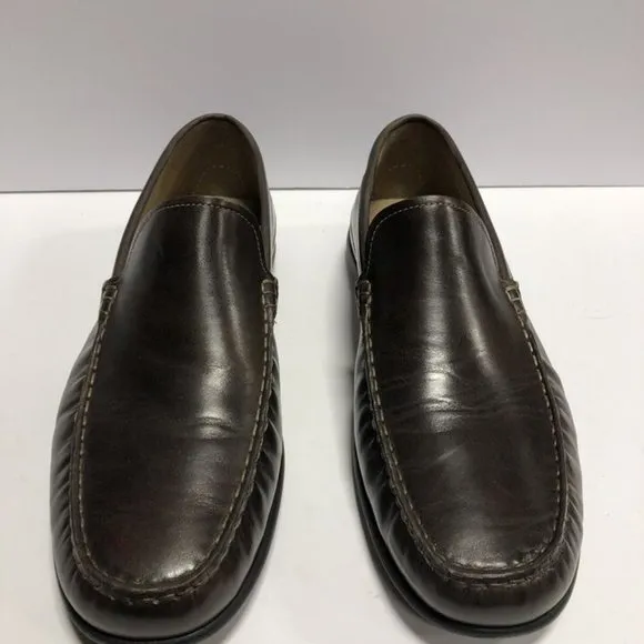 ECCO Men's Classic Moc 2.0 Brown Leather Loafers Size US11-11.5 M EU45