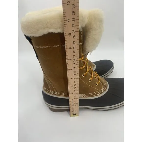 Eddie Bauer Men's Size 10 Hunt Pac Faux Shearling Lined Boots NEW Waterproof