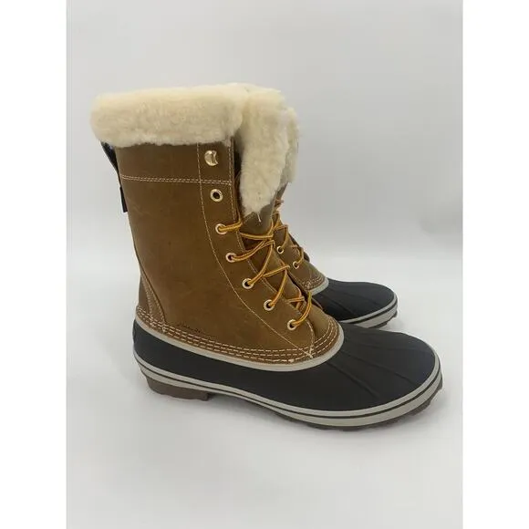Eddie Bauer Men's Size 10 Hunt Pac Faux Shearling Lined Boots NEW Waterproof