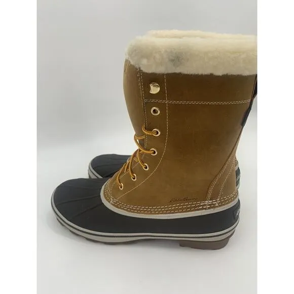 Eddie Bauer Men's Size 10 Hunt Pac Faux Shearling Lined Boots NEW Waterproof