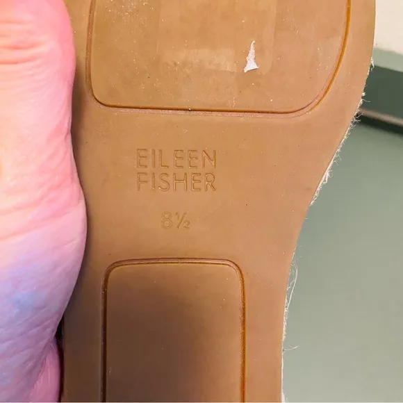 EILEEN FISHER Leather Elastic Lace Up D’Orsay Espadrilles Flat Black