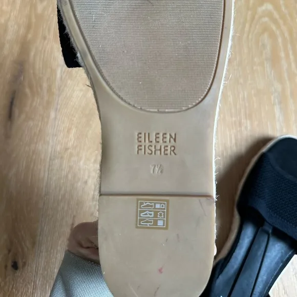 Eileen Fisher Womens Shoes Mews Slip On Padded Espadrille Sandals